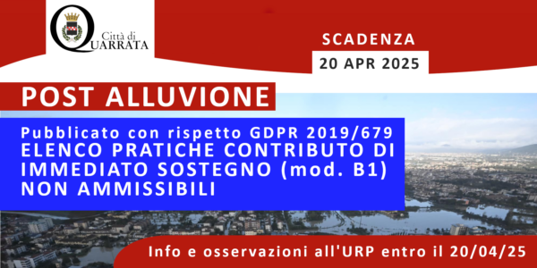 MODELLO display domande non ammissibili per sito web