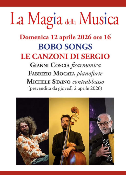 locandina del 12 aprile magia della musica