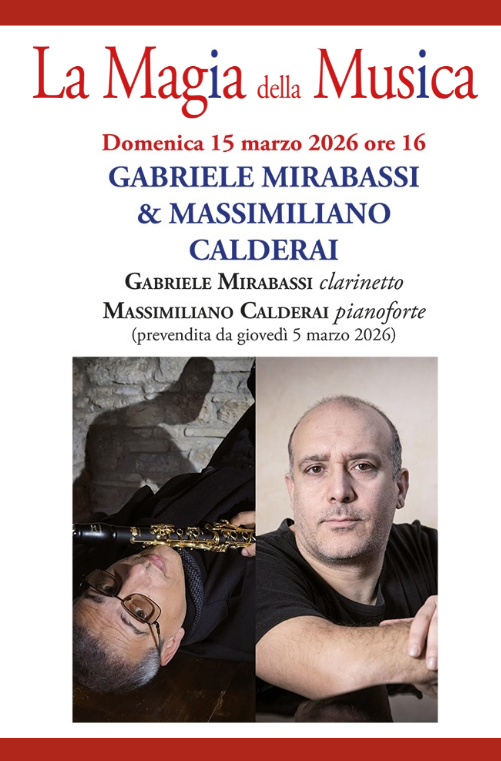 locandina 15 marzo la magia della musica